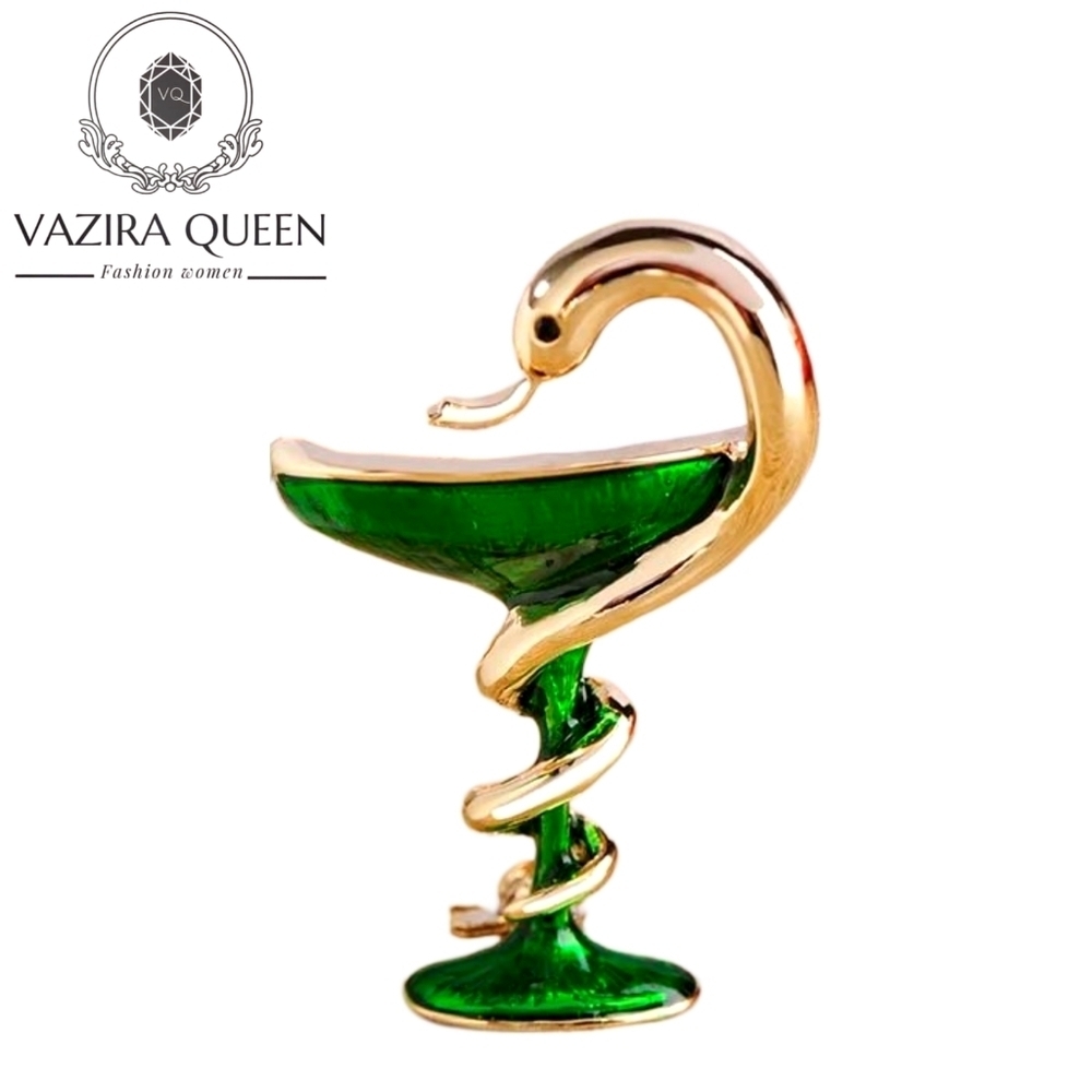 VQ Snake Trophy Cup Brooch